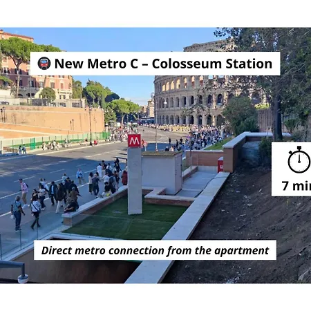 Daire Domvs Clavdia - 7min To Colosseum By Metro, Station Under Apt, Roma, 6pax, A-c *